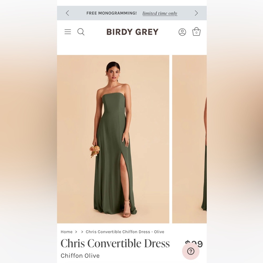 Birdy grey bridesmaid dress